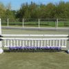 5 foot birch jump standards with flower strip