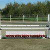 5 foot birch jump standards with flower box and flower strip