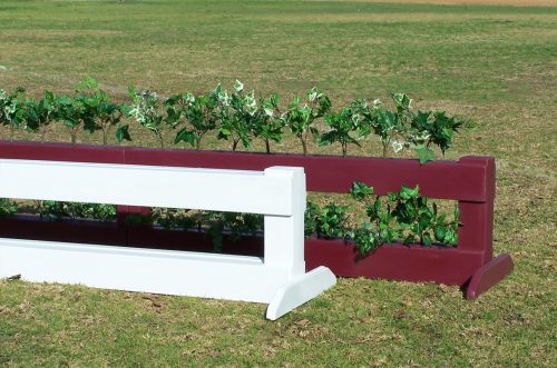 brush box in white and burgundy