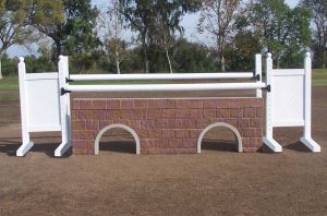 square panel 5ft solid color jump standards (pair)