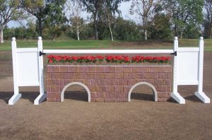 square panel 5ft solid color jump standards (pair)