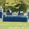 square panel 5ft two tone jump standards pair in blue