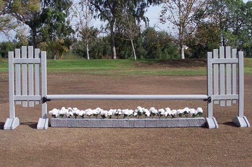 burlingham sports stack complete jump with flowers