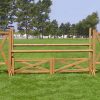 cedar split rail standards complete jump with gate