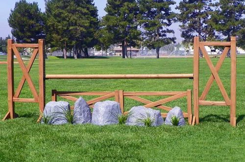 cedar split rail standards with gate