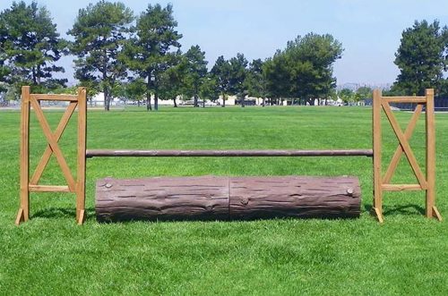 cedar split rail standards with log