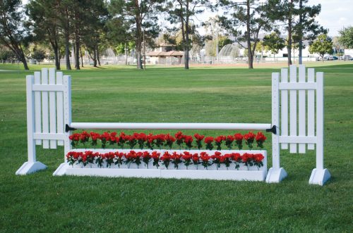 flower stairs in white with picket complete jump