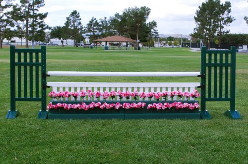 flower stairs set in green with vertical slant jump