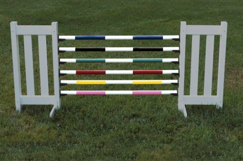 kid soft jump poles in black, yellow, blue, green, red, and pink