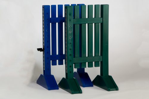 mini pony jump standards blue and green