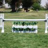 mini pony jump standards complete white complete jump with flower box and foliage