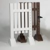 mini pony jump standards white and brown