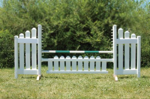 slant picket jump set and green soft pole