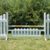 slant picket jump set and yellow soft pole