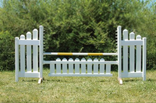 slant picket jump set and yellow soft pole