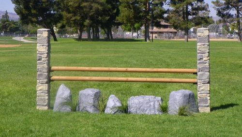 stone column standards with track complete jump