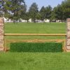 stone column wing standards with track with box hedge