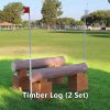 timber jump timber log set of 2