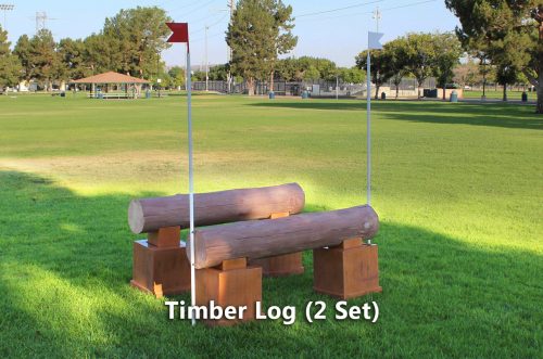 timber jump timber log set of 2