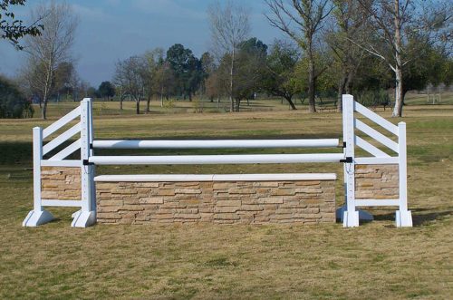 travertine rock jump standards oxer travertine complete jump bsa29