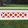 mini colored lattice gate in red