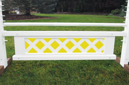 mini colored lattice gate yellow