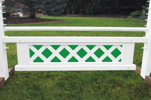 mini colored lattice gate in green