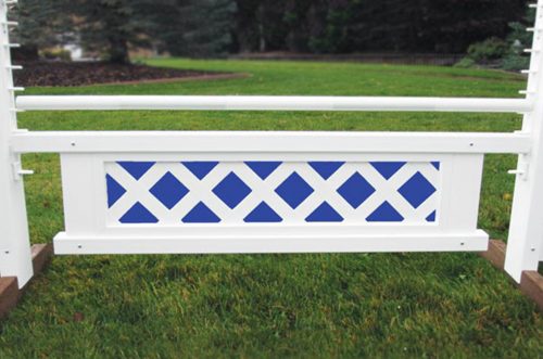 mini colored lattice gate in blue