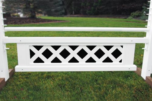 mini colored lattice gate in black