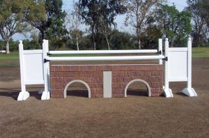 square panel 5ft solid color jump standards (pair)