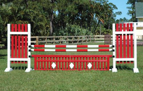 Picket Board 6ft Two Tone Jump Standards