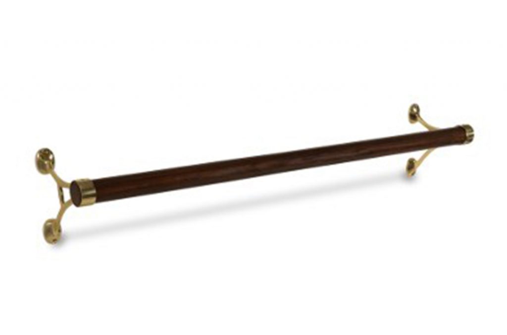 Brass and Wood Blanket Bar Stable Equipment Arena Supplies