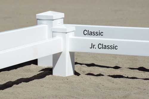 classic arena with post anchor 20 x 40 meter classic and junior classic rails