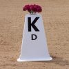 tower letters set of 12 cone with flowers