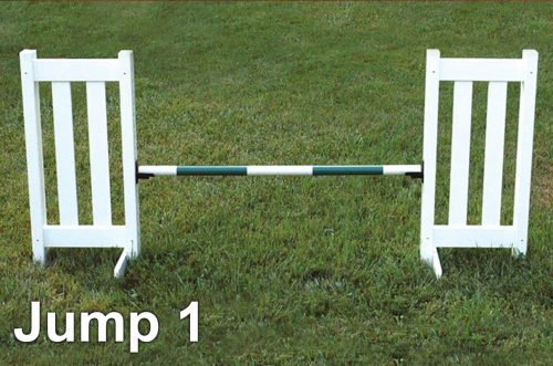 kids basic schooling jump course double picket jump