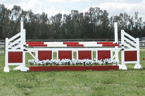 burlingham sports 6 jumps package complete jump and flower box with flowers
