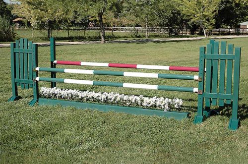 burlingham sports 6 jumps package complete jump with 3 striped poles