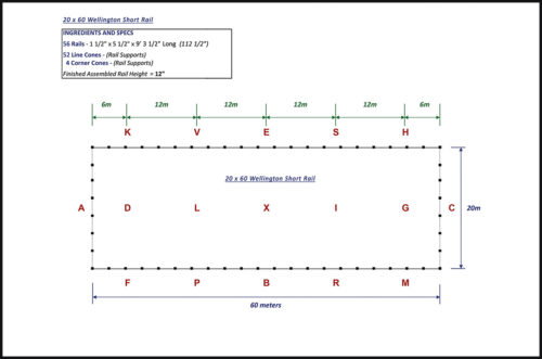 wellington dressage arena 20 x 60 short rail