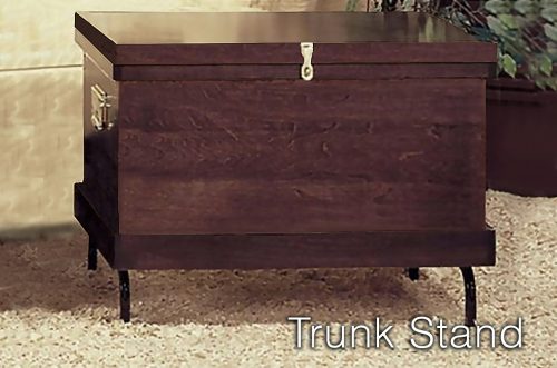 phoenix west heritage tack trunk with metal stand