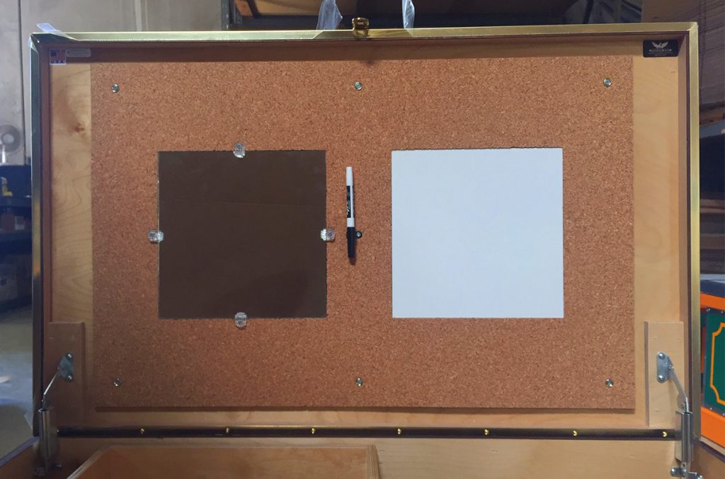 Cork Insert with Mirror and Dry Erase Board Arena Supplies