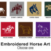 embroidery horse art