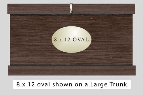 oval nameplate 8 x 12