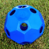 hay ball feeder in blue