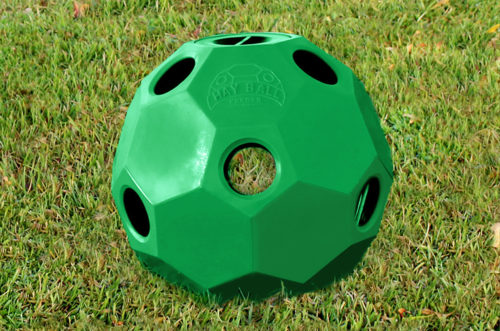 hay ball feeder green