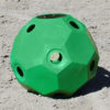 hay ball feeder green 2 inch holes