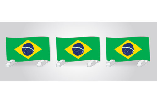graphic flag hurdle brazil