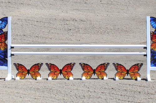 graphic hurdle golden butterfly set of 4 12 foot jump