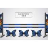 blue butterfly complete graphic jump with stripe poles