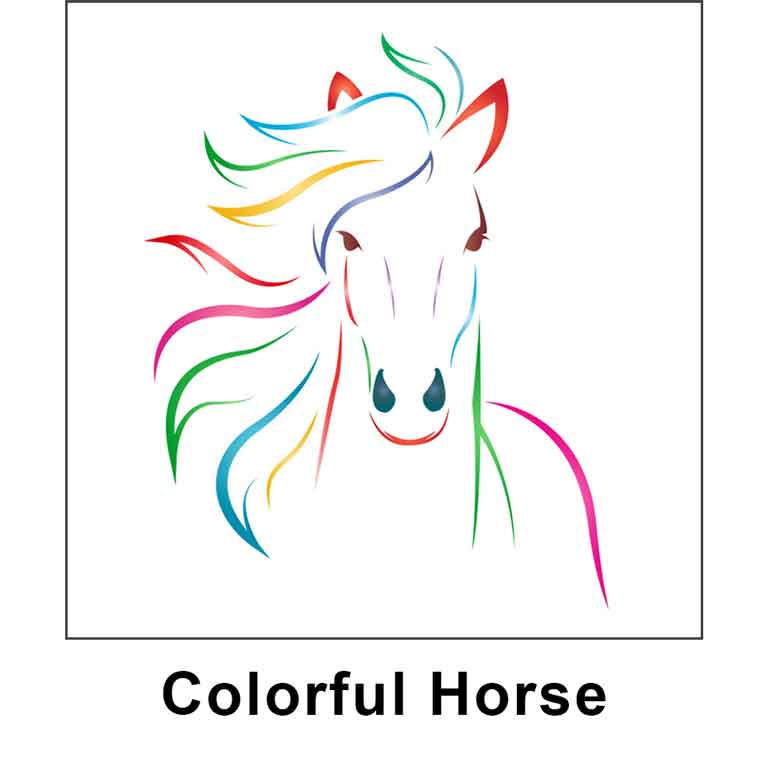 colorful horse