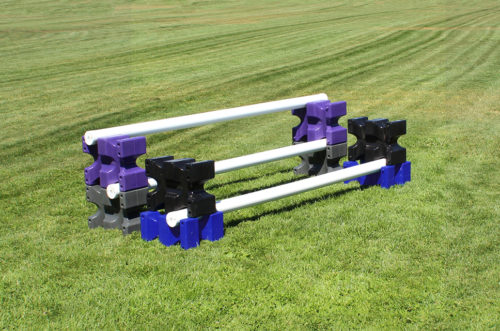 riser max jump blocks 4 pair purple, grey, black, and blue